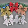 Рождественская шишка с большим бантом, украшение в виде елки своими руками, кулон для декора сцен, аксессуары, кулон