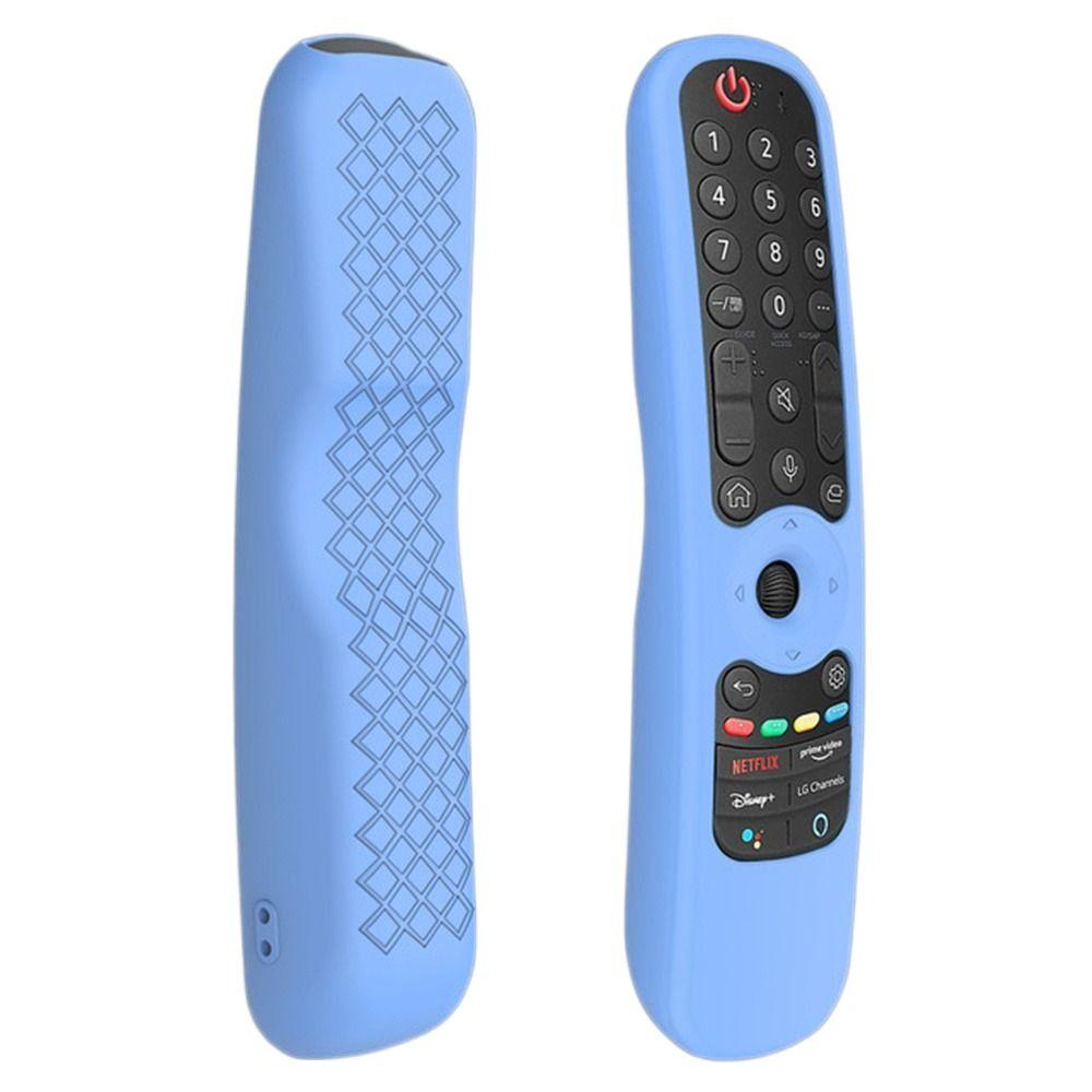 1 PC Silicone Remote Control Protective Cover Anti-Drop Smart TV Remote Control Case for LG AN-MR21GC LG MR21N LG MR21GA