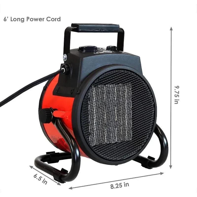 Portable Ceramic Electric Space Heater Thermostat Air Warmer Radiator Room Fast Heat Auto Shut-Off Safety Feature 2000W 3000W