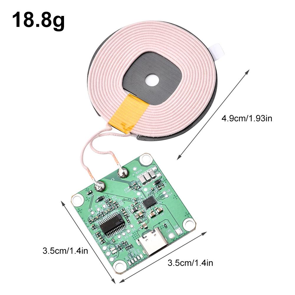 TYPE-C 20W High Power Fast Charging Wireless Charger Transmitter Module Partition 0-10MM
