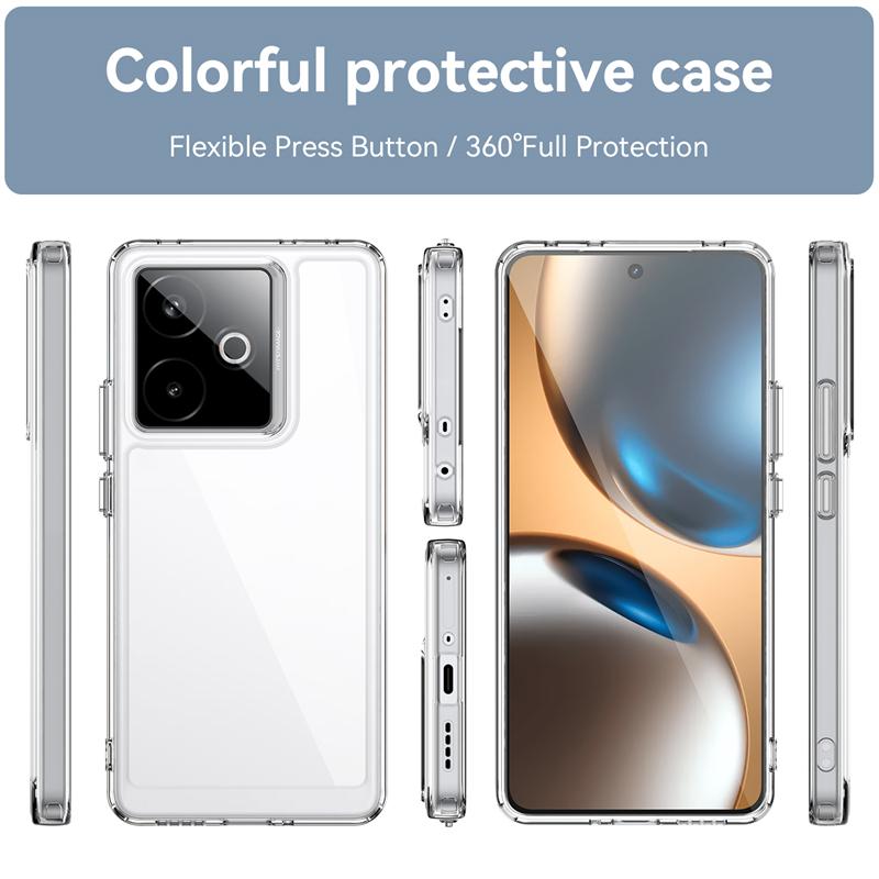 Transparent Phone Case For Realme GT 7T Case Shockproof Silicone Clear Back Cover For Realme GT 7T Case For Realme GT 7T 7 Cover