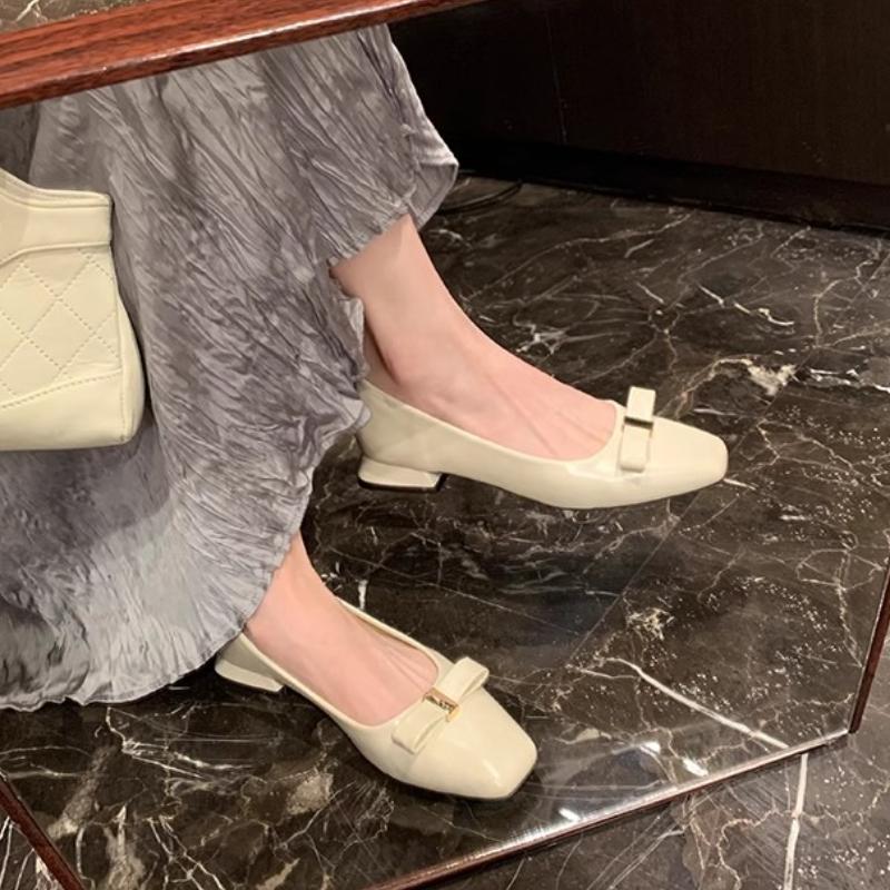 Женские Туфли на Каблуке с Квадратным Носком Новые Туфли Мэри Джейн Тренд Массивные Сандалии 2026 Сексуальные Летние Новые Вечерние Женские Туфли Zapatillas Mujer