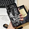 Чехол для телефона с рисунком денег в стиле граффити для Samsung S26 S25 S24 FE S23 S22 S21 Plus S20 Ultra Note20Ultra Черный Мягкий