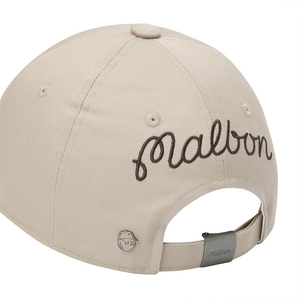 MALBON GOLF Новая базовая бейсболка-ведро Malbon Бежевая