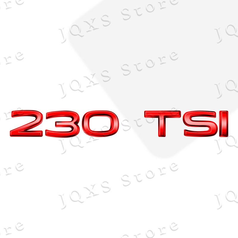 AABIO1 1Pcs 3D Metal Car Decor 300 330 380 280 230 TSI Emblem Badge Auto Bumper Trunk Sticker For Volkswagen Passat MK7 MK6 Jetta Polo