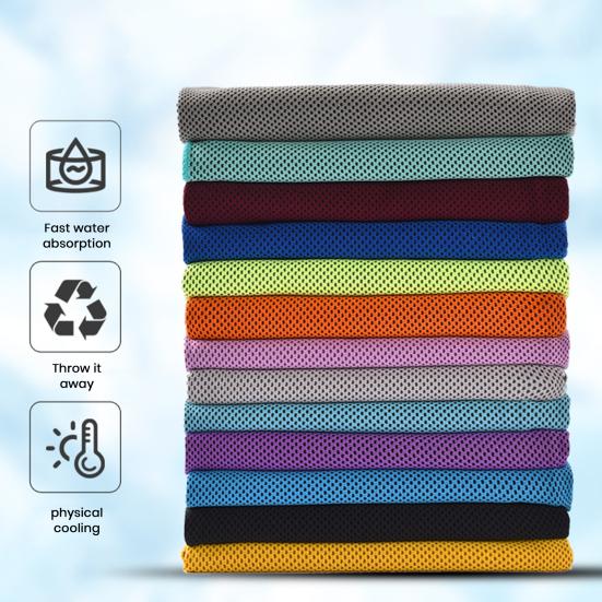 Сверхмягкое охлаждающее полотенце для любителей спорта - Быстросохнущее, Высокая воздухопроницаемость, Упаковано в бутылку для удобства