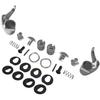 2Set Chrome Locking Vent Window Handle Fit for Chevrolet GMC Trucks 1973-1994, Fits for OEM Part Numbers 76999, BHS01861, DHA35357, 15617125,