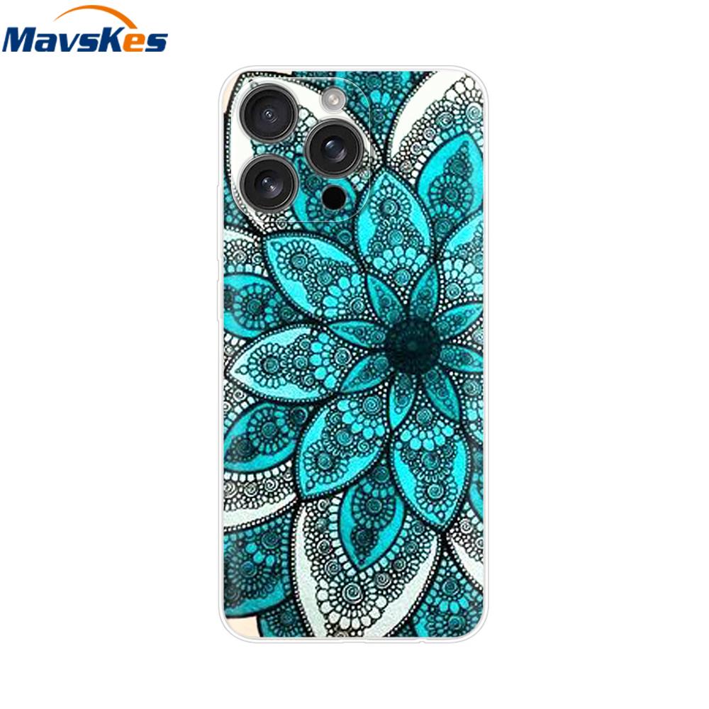 For iPhone 16 Pro Max Case Shockproof Silicone Bumper For Apple iPhone 16 Pro Max Plus Cover Soft TPU Phone Protector Shell Para