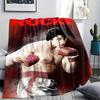 1PC Rocky Print Flannel Blanket, High quality All Seasons, Home Decor, Warmth and Comfort, Perfect for Christmas Gifts