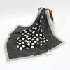 90cm Square Shawls Wraps Silk Scarves For Women Bandana Head Large Hijab Scarf Female Dot Print Headband Satin Neck Scarves