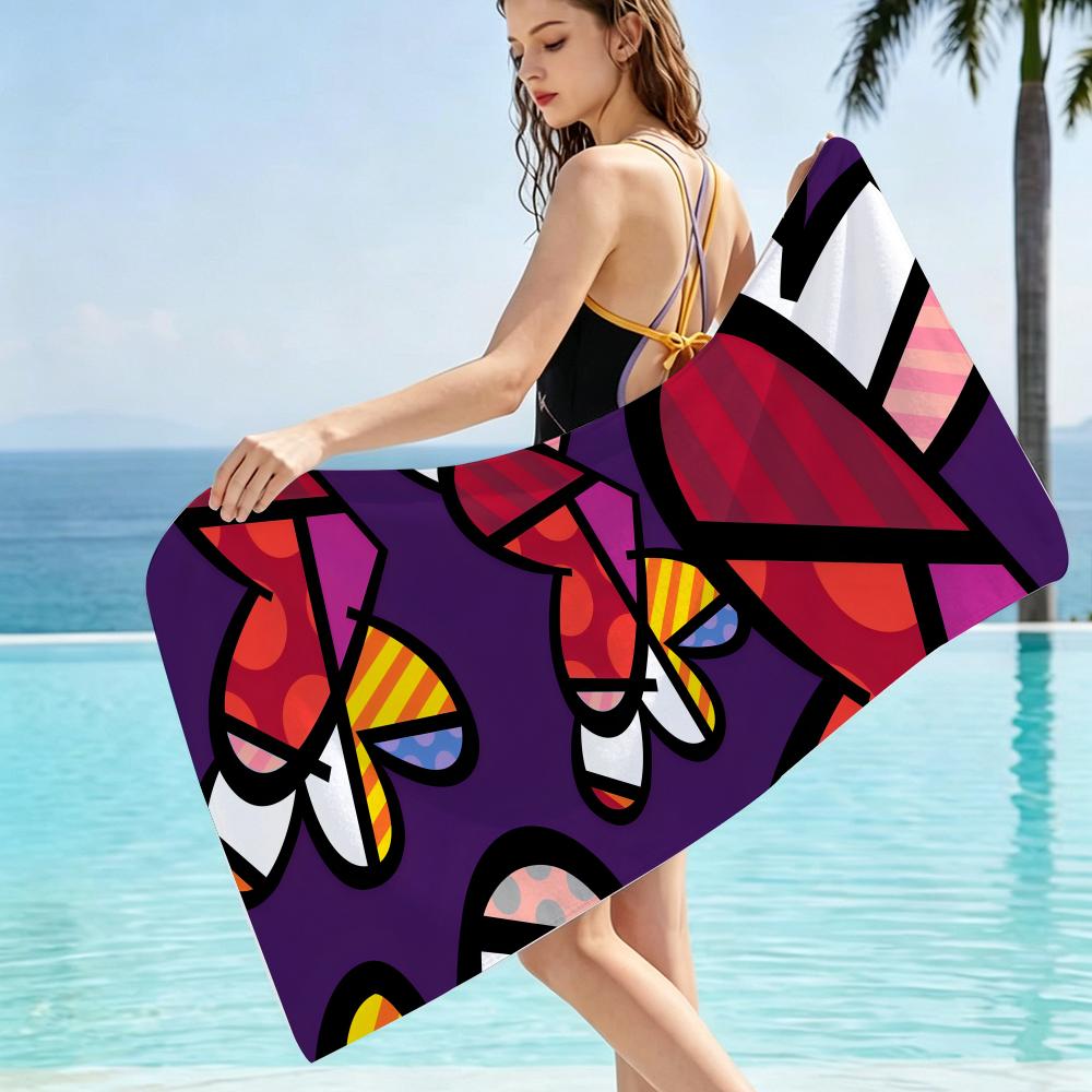 Painter R-Romero Brittos Towel Multi-purpose Quick Dry Towel Family Outdoor Pool Beach Travel Daily Bath Use