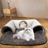 New U-shaped tunnel cat bed with removable and washable cat bed fun cat mat for hide seek suitable for all seasons pet supplies