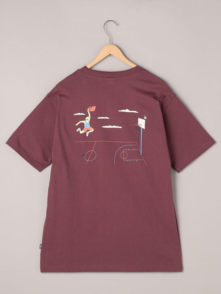 Cohen New Balance Basketball Graphic T-Shirt 75254070477 3990 WINE (39) XL