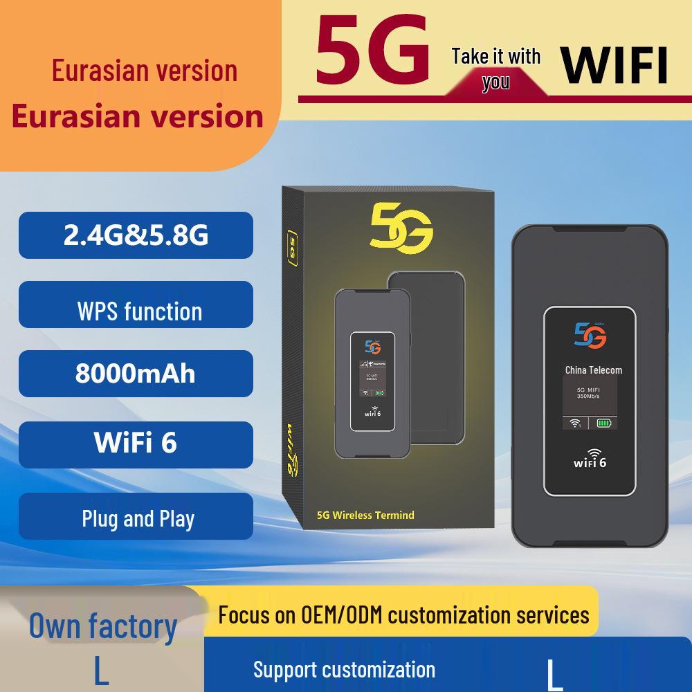 Южная Африка 5G Портативный WiFi 6 Двухдиапазонный Power Bank и Hotspot Роутер