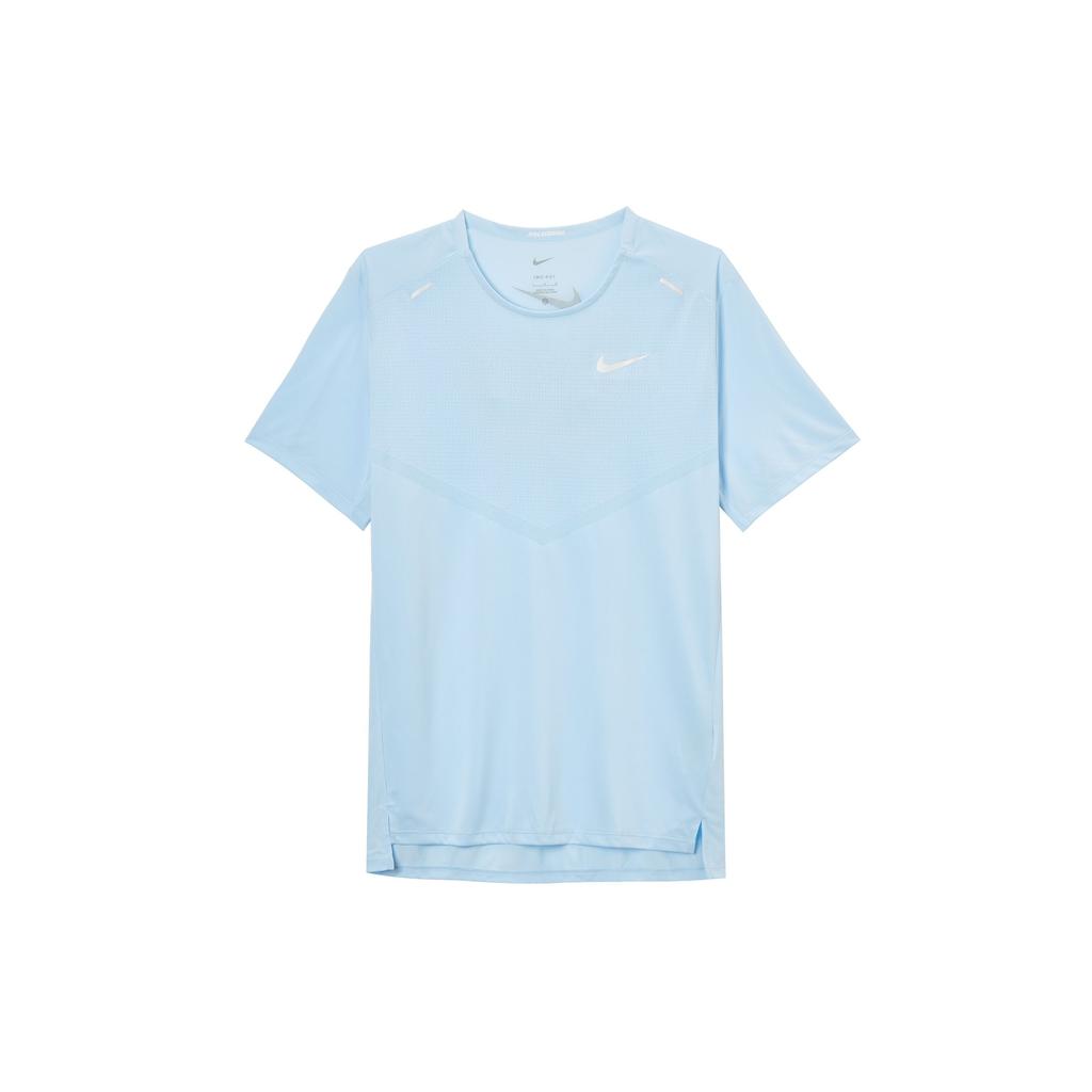 Nike Dri-FIT Rise 365 Футболка с круглым вырезом на спине, мужские топы, синяя DX6146-441