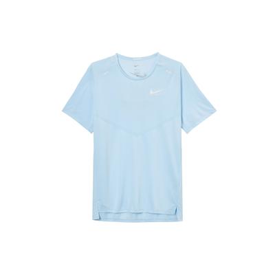 Dri-FIT Rise 365 Футболка с круглым вырезом на спине, мужские топы, синяя DX6146-441