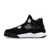 Кроссовки Air Jordan 4 Retro PS White Thunder Kids черные FV4537-001