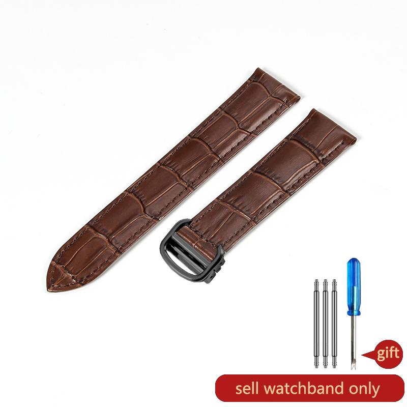 Для Cartier Blue Balloon New Must Женский Кожаный Ремешок для Часов 20 мм с Узором Бамбукового Узла Tank London Solo из Воловьей Кожи