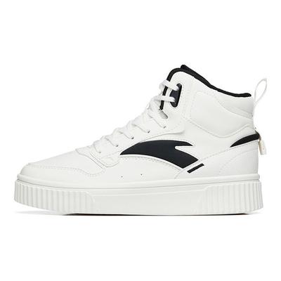 Lifestyle Series Retro Casual High-Top Sneakers Women Sneakers White Black 922248015-1