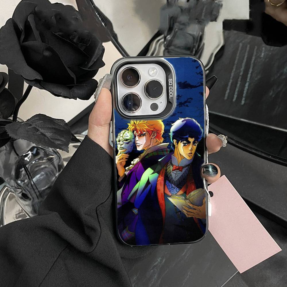 Чехол для телефона N-JoJo's Bizarre Adventure Для iPhone 17,16,15,14,13,12,Pro MAX Белый Матовый Ударопрочный Чехол