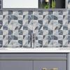 Gray Plaid Tile Sticker  Kitchen Backsplash Oil-proof Bathroom Waterproof Home Decor Wall Decals Peel Stick Art Mural