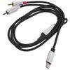 Аудиокабель USB C на двойной RCA 1 м Надежный стереоконвертер Y-разветвитель Адаптер для аудиооборудования Совместимый со смартфонами, планшетами