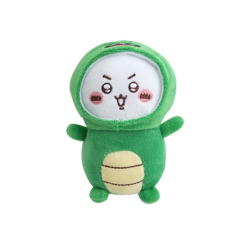 Charming Japanese Dinosaur Plush Keychain Unique Cartoon Style With Cozy Velvety Fabric