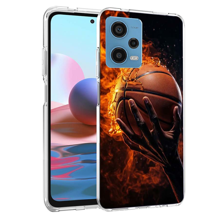 Чехол для телефона с баскетбольным мячом для Redmi Note 13 12 14 15 Pro Plus 13R 11 11T 11E 11S 10 Pro 10S 9 9S Чехол Cell Clear TPU Capa Cases Sho