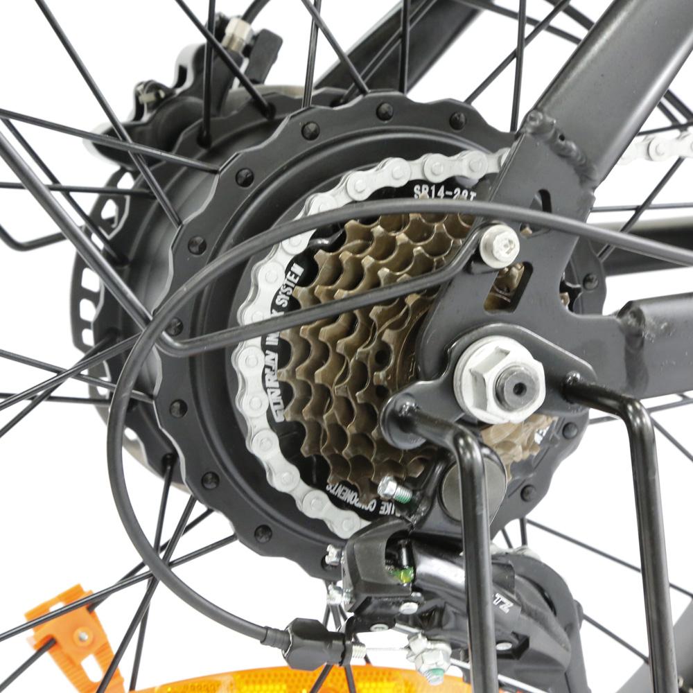 Электровелосипед Lamiter K750 20" Мотор 750 Вт Электрический грузовой велосипед для взрослых 48 В 20 Ач Дисплей LCD Shimano 7 скоростей Зеленый