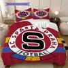 AC Sparta Praha Узор Комплект постельного белья Одеяло Постельное белье Наволочка Домашний декор Подарок на день рождения (1 пододеяльник + 2 наволочки, без наполнителя)