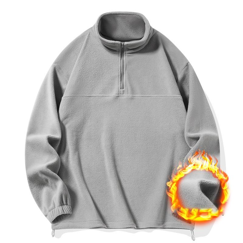 Осень и зима новая четырехцветная флисовая мужская куртка корейской версии модная флисовая куртка