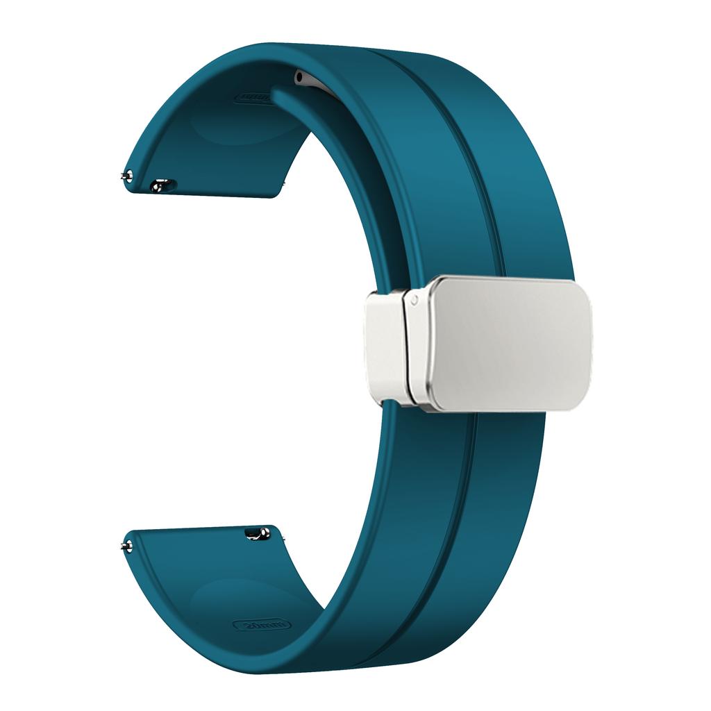 20 мм 22 мм Ремешок для Samsung Galaxy watch 4/5 pro/classic/gear s3/active 2 Спортивный Силиконовый Магнитная Пряжка Huawei GT 2 2e 3 ремешок