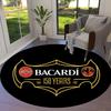 Bacardi 150 Years Round Area Rug,Carpet Rug for Living Room Bedroom Sofa Playroom Decor,Non-slip Floor Mat30