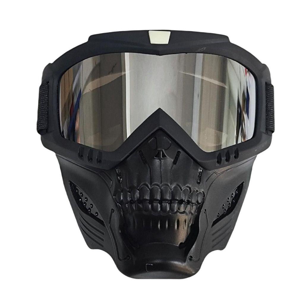 Наголовные очки Skull Head Мотоциклетные очки Защита глаз Мотокросс Skulls Mask Безопасность