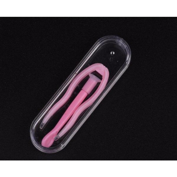 Дорожные контактные линзы для девочек, пинцет на присоске, пластиковый мини-футляр для контактных линз, набор инструментов для ухода за глазами, аксессуары