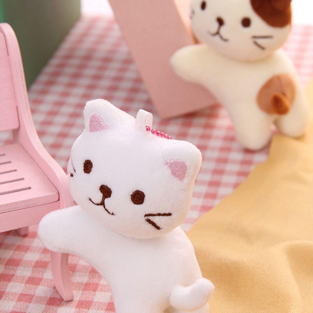 Подвески на рюкзак Милая плюшевая подвеска в виде кошки Корейский стиль Мультяшная кукла Подвеска для детей