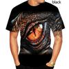Horror Eerie Snake 3D Printing Men's Domineering T-shirt Fashion Novelty Short Sleeve Unisex Fun Snakeskin Cobra Tops