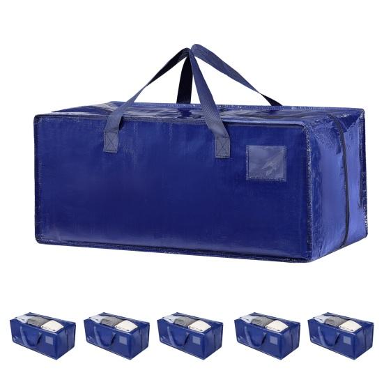 Водонепроницаемая сумка для переезда Очень большая Сверхпрочная Сумка-тоут для хранения Складная сумка для хранения с лямками для рюкзака Молнии Усиленные ручки для упаковки Общежитие