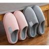 Cotton Slippers Women Autumn and Winter Couples Home Use Indoor Confinement Warm Non-slip Plush Home Cotton Slippers Men