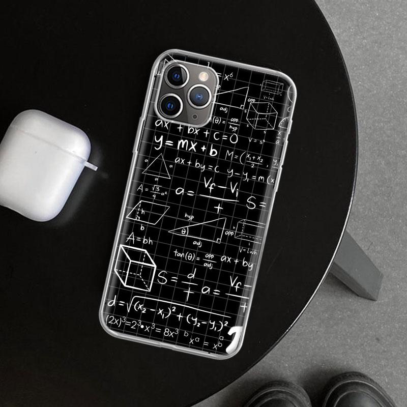 Чехол для телефона с изображением Физики Химии Математики для iPhone 11 12 13 Mini 14 15 Plus 16 Pro Max 17 Air 7 8 + SE Арт Индивидуальный Fund