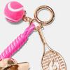 Cute Resin Fruit Shape Keychain Elegant Mobile Phone Pendant Fashion Rope Keyring  Sports Gift