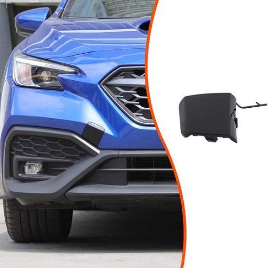 Solid Black ABS Front Tow Hook Cover Trim for Subaru WRX +