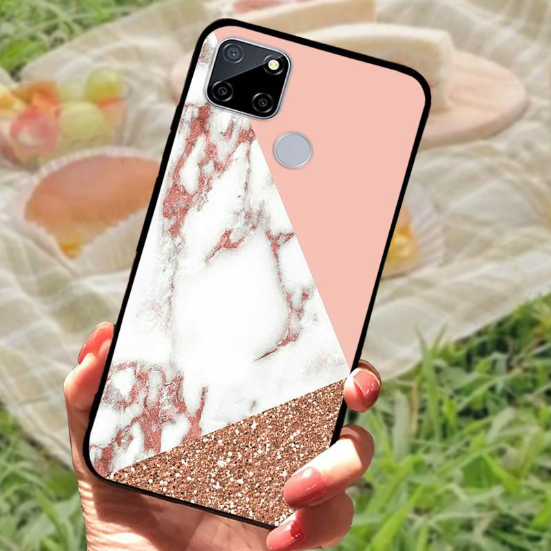 Чехол для OPPO Realme C21Y Мраморная Мода Мягкий Силиконовый Чехол для Realme C21 C25 C25s Чехлы для Телефона Защитный Realmi C 21 Y Capa