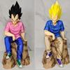 Аниме Dragon Ball Z Фигурка Супер Сайян Веджета Повседневная Одежда Сидящие Фигурки Сидящая GK Статуя ПВХ Модель Кукла Украшение Игрушки Подарок
