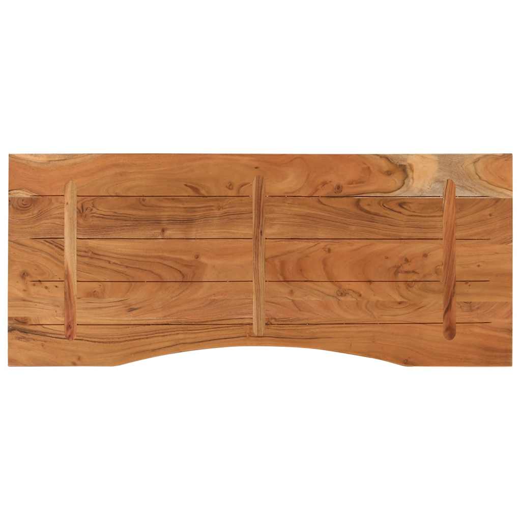 Desk Top 110 x 50 x 2.5 cm Rectangular Solid Acacia Wood
