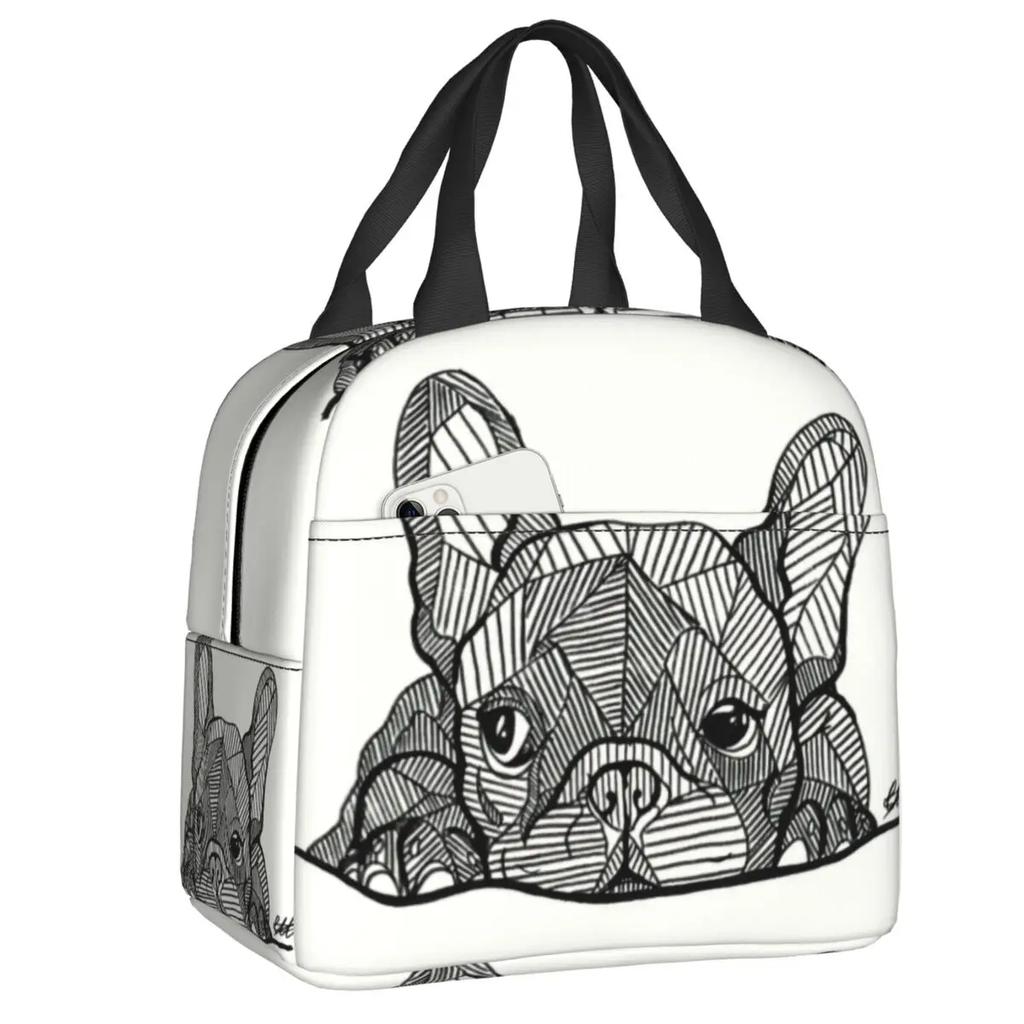 Французский бульдог термосумка для обеда для женщин герметичная французская собака любительница холодильника термосумка для обеда офис работа школа