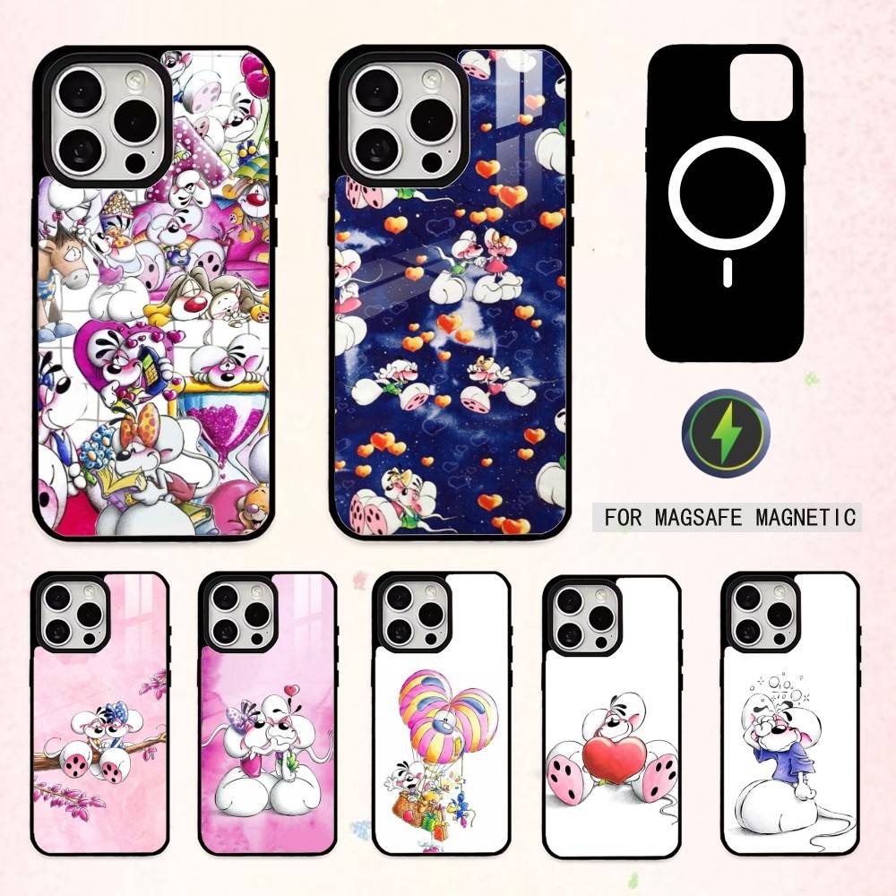 ПРЕКРАСНЫЙ D-Diddl Чехол для телефона для iPhone 17, 16, 15, 14, 13, 12, 11 Plus, Pro Max Магнитный для беспроводной зарядки Magsafe