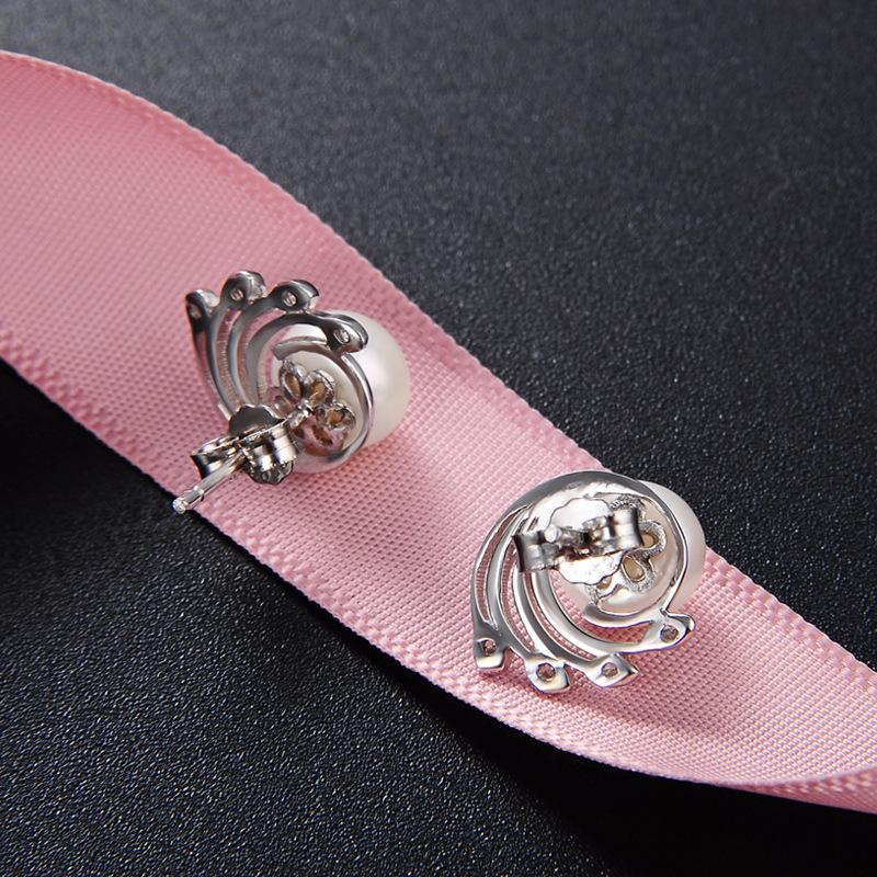 Линдон стерлингового серебра 925 пробы синтетический жемчуг серьги серьги-капли для женщин подарки на свадьбу