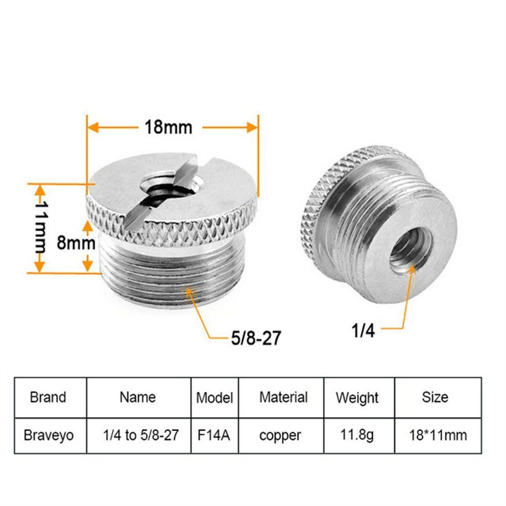 Адаптер штатива Крепление микрофона Винты-переходники Винт Гайка Адаптер стойки для микрофона Фотография