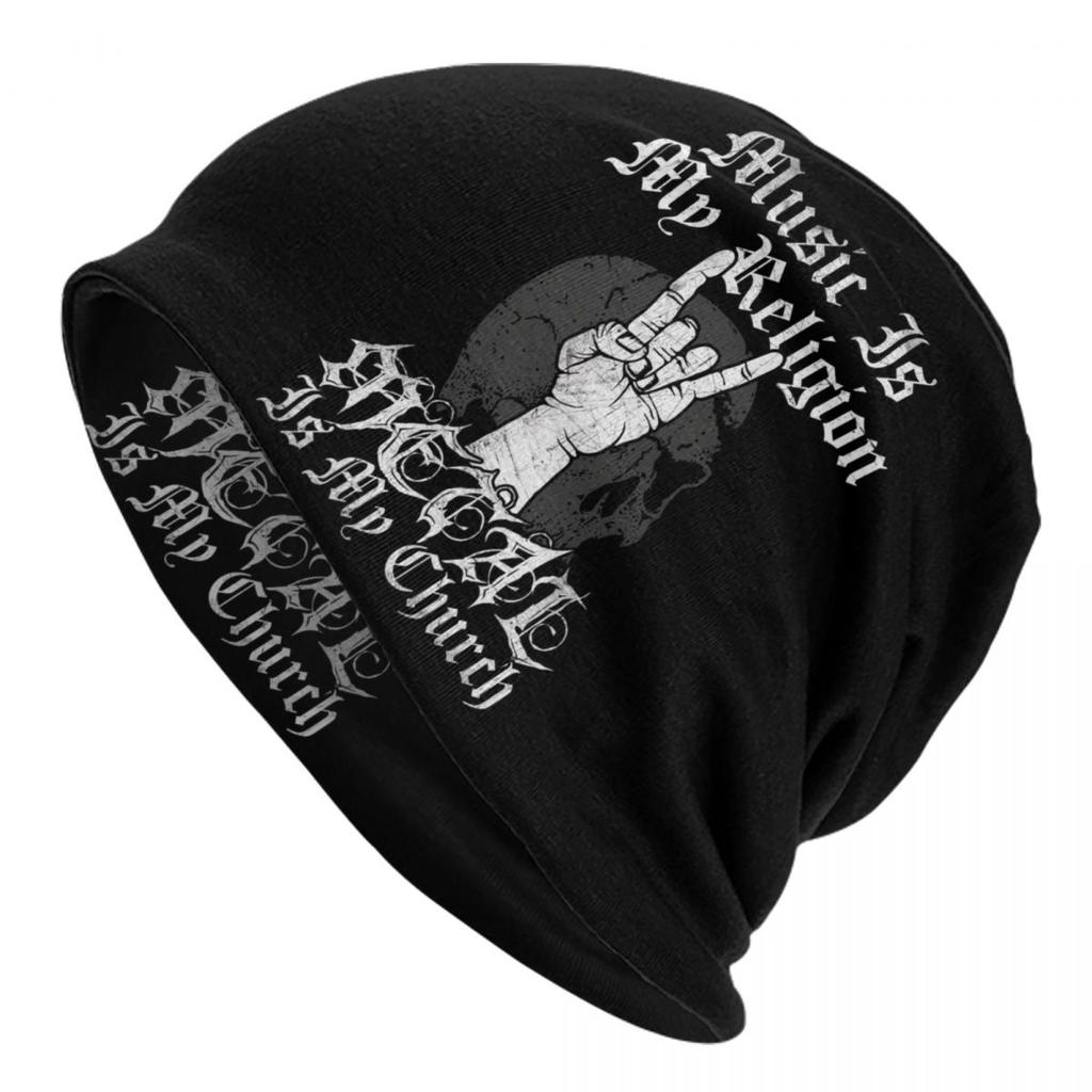 Рок-звезда череп рок-н-ролл Skullies шапки шапки унисекс зимняя теплая вязаная шапка хип-хоп для взрослых тяжелый металл панк музыкальная шапка